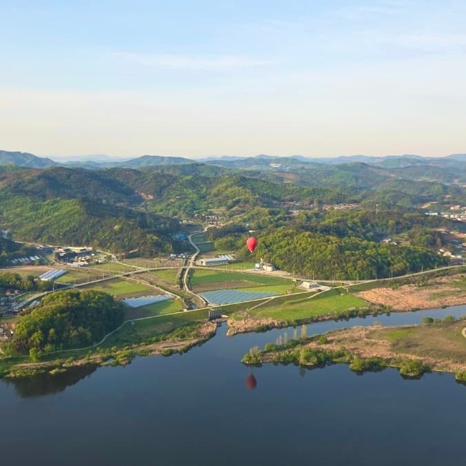 백마강 항공 전경