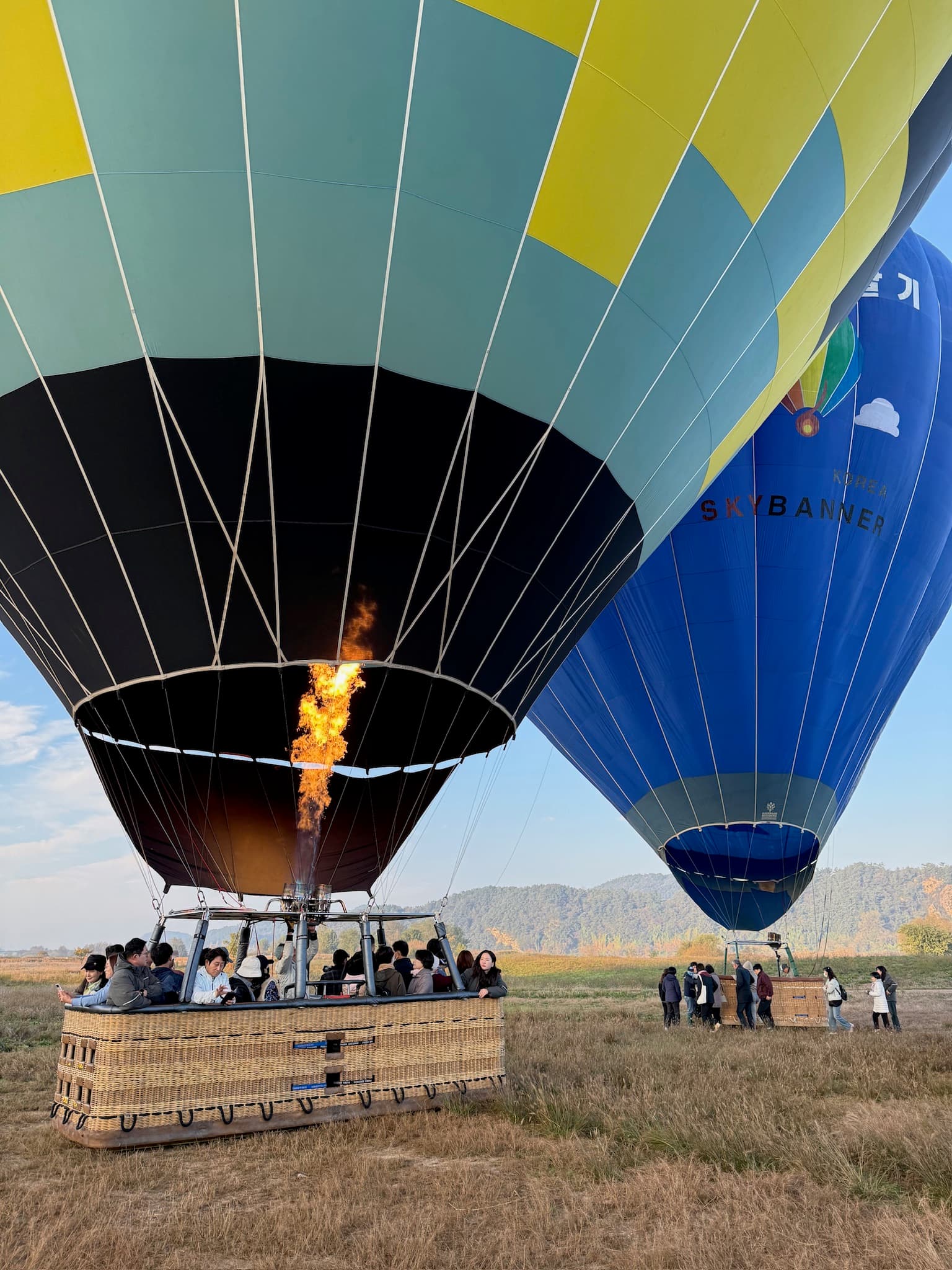 열기구 출발 준비